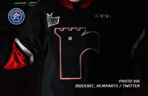 QMJHL „Quebec Remparts“ grįžta juodai su naujuoju trečiuoju megztiniu –