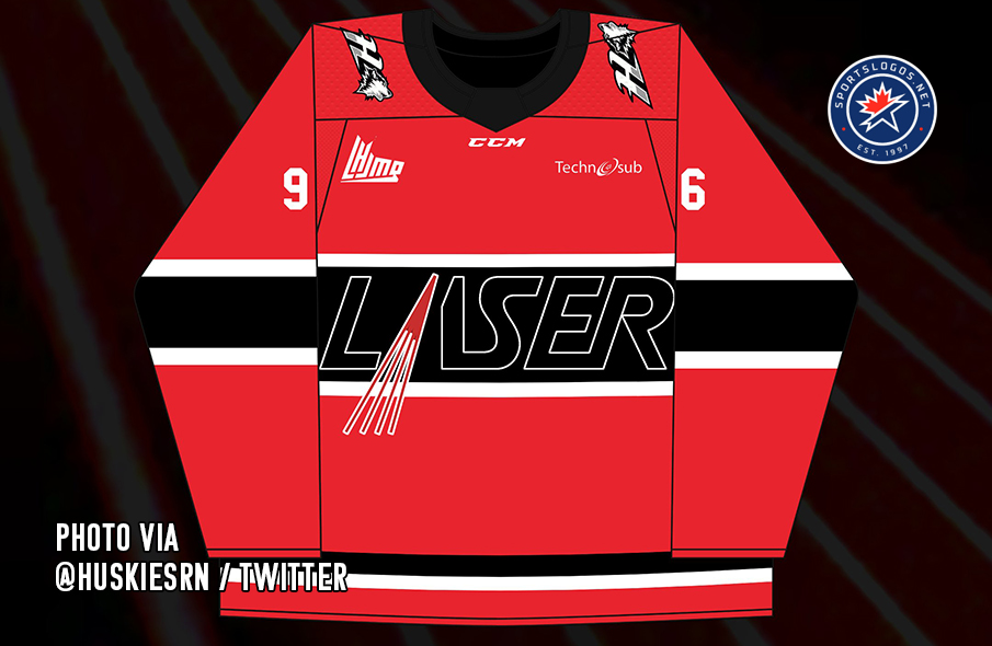 QMJHL Rouyn-Noranda Huskies atsuka laiką atgal su Saint-Hyacinthe lazeriniais megztiniais